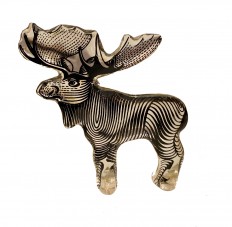 Lucite Moose kinetic art sculpture
